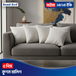 ১৪/১৪ সাইজের কুশন বালিশ ৫ পিসের কম্বো
